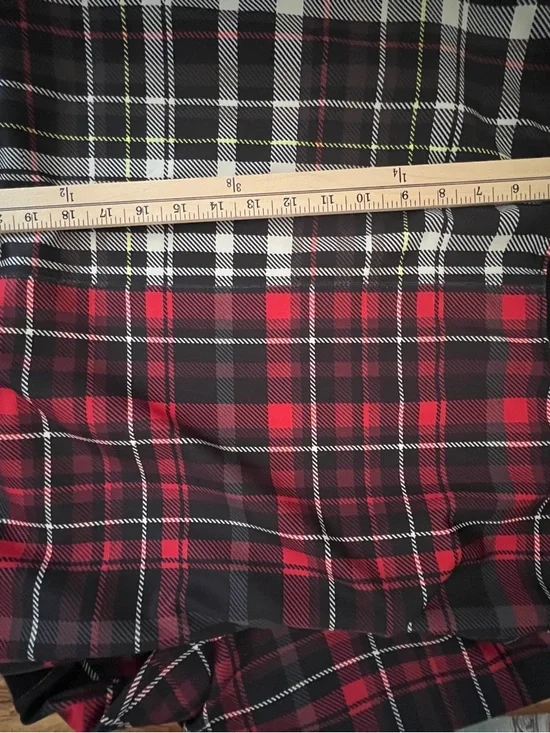 Alice + Olivia Natalie Mix Plaid Off The Shoulder Sweatshirt - Picture 10 of 12